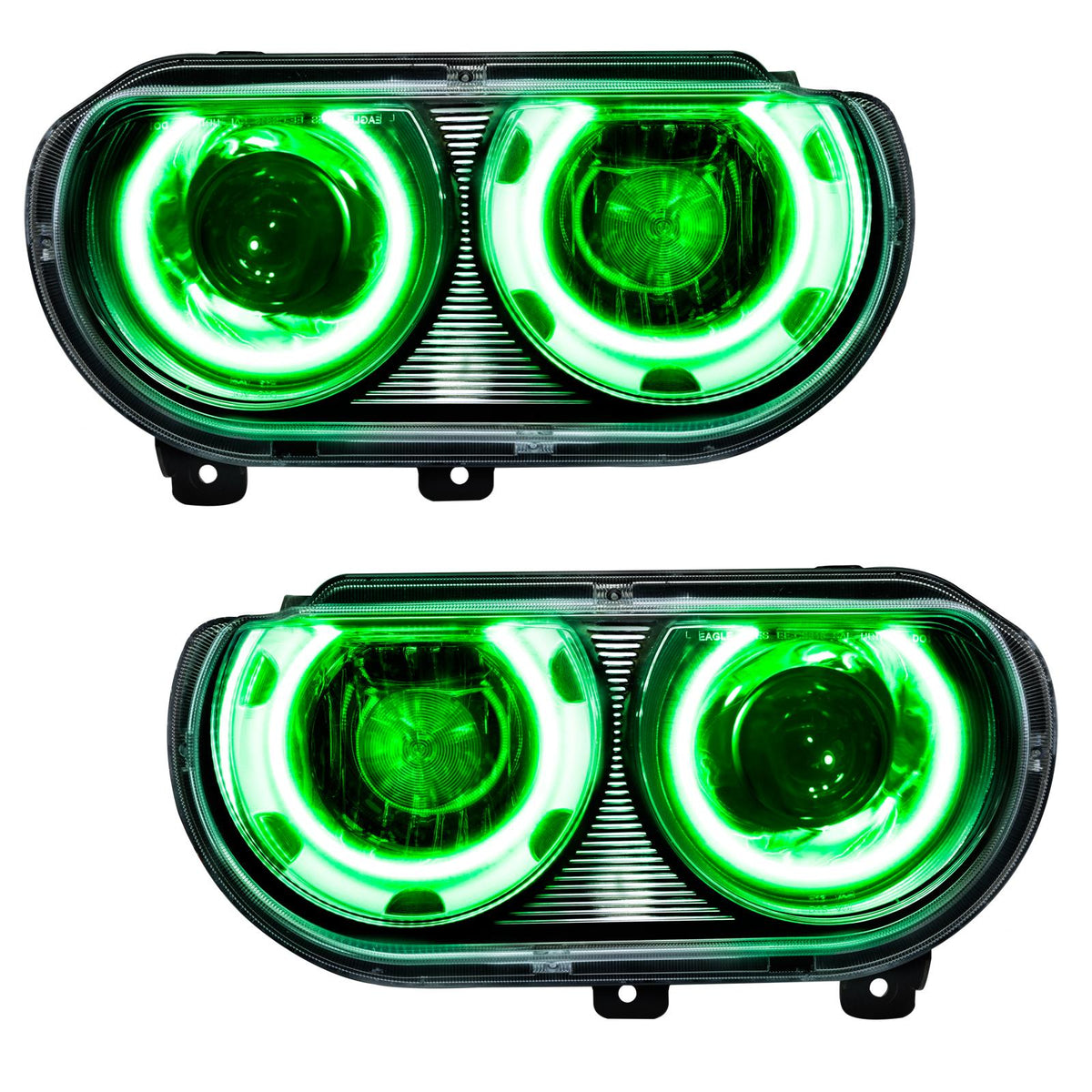 Oracle Lighting Smd Pre-Assembled Headlights, Hid Style, Green (2008-2014 Challenger) - 7132-004