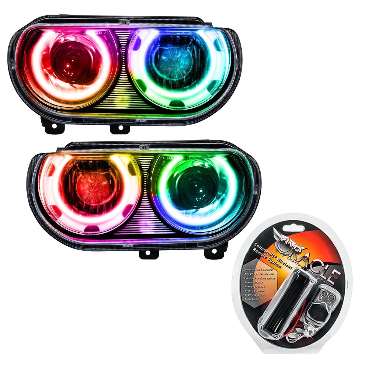 Oracle Lighting Smd Pre-Assembled Headlights, Hid Style, Colorshift (2008-2014 Challenger) - 7132-330