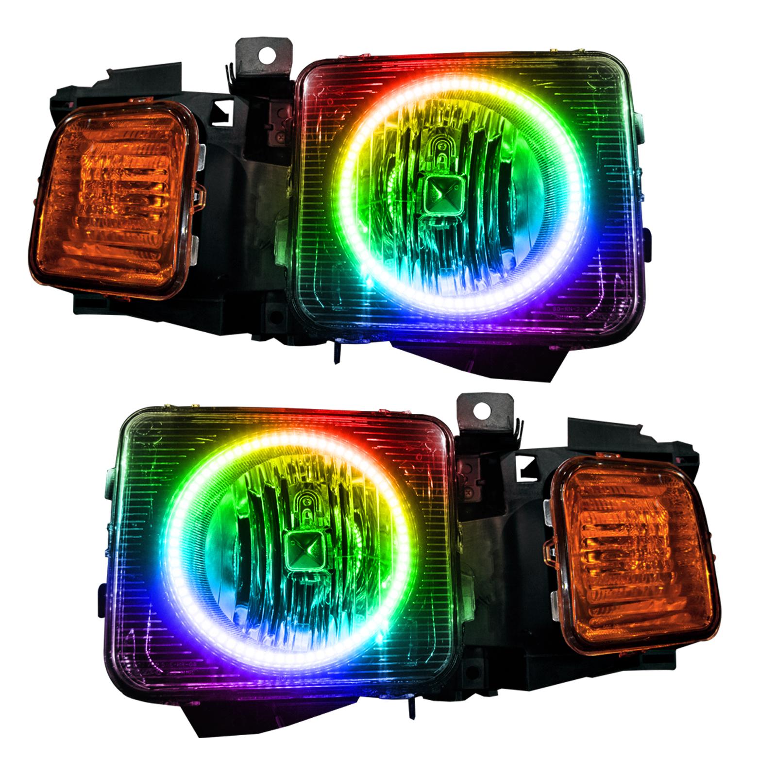 Oracle Lighting Dynamic Colorshift Smd Pre-Assembled Headlights, Combo (2006-2010 H3, H3T) - 7133-332