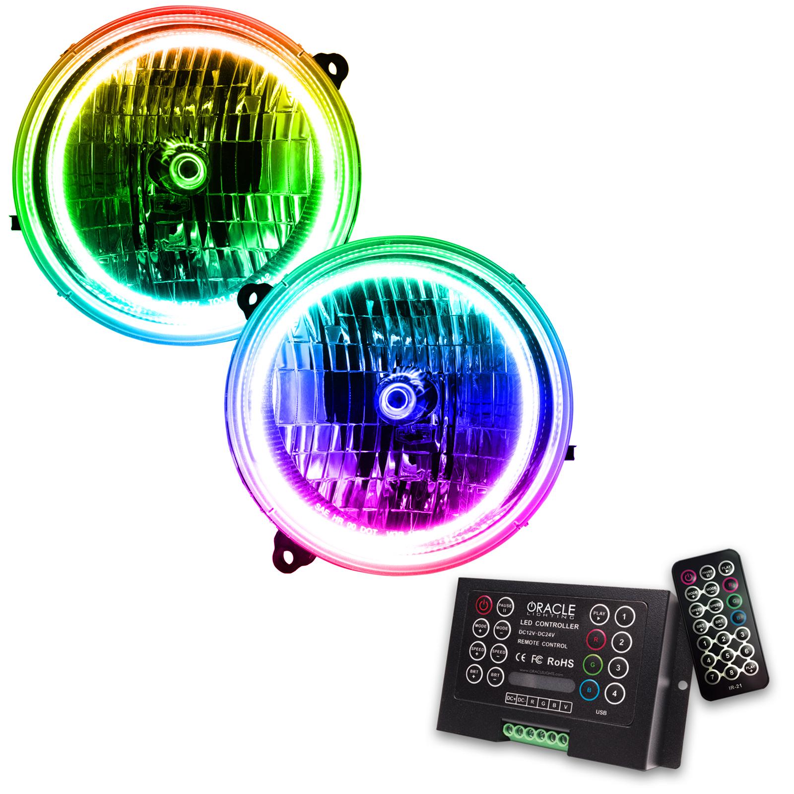 Oracle Lighting Smd Pre-Assembled Headlights, Colorshift 2.0 (2005-2007 Liberty) - 7136-333