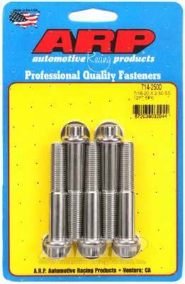 ARP 7/16-20 x 2.500 12pt SS bolts - 714-2500