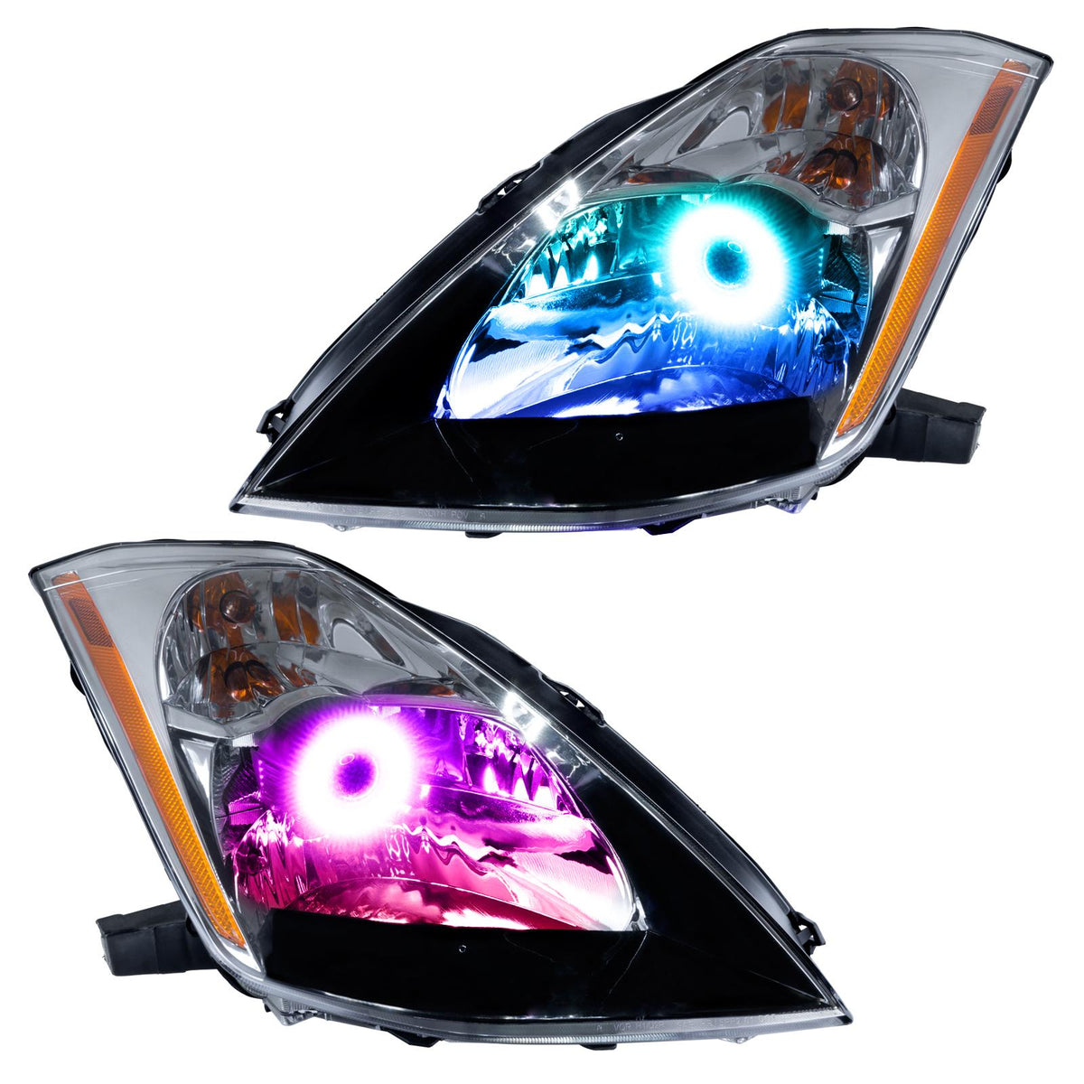 Oracle Lighting Smd Pre-Assembled Headlights, Hid Style, Colorshift - No Controller (2003-2005 350Z) - 7144-334
