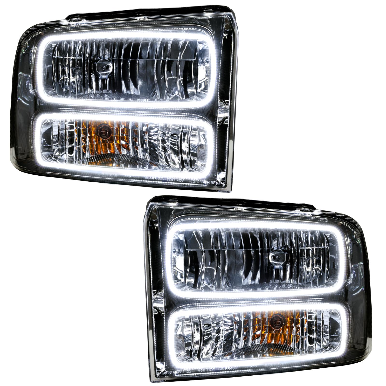 Oracle Lighting Smd Pre-Assembled Headlights, Chrome Bezel, White (2005-2005 Excursion) - 7146-001