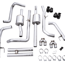 AWE 0FG Catback Exhaust - Quad Diamond Black Tips (2022-2023 GMC Silverado ZR2 / Sierra AT4X) - 3015-43284