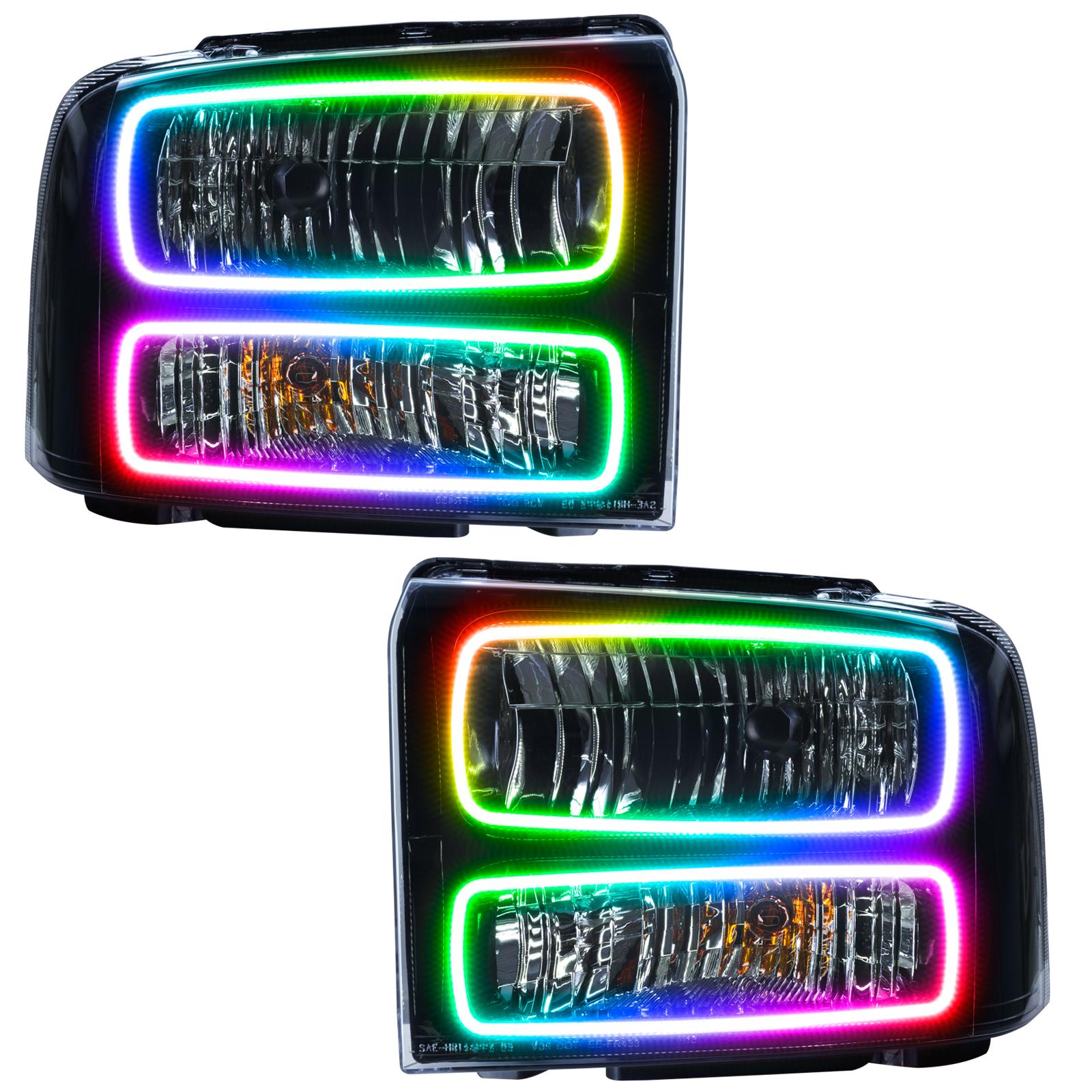 Oracle Lighting Smd Pre-Assembled Headlights, Black Bezel, Colorshift (2005-2005 Excursion) - 7147-330