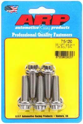 ARP 3/8-24 x 1.250 12pt 7/16 wrenching SS bolts - 715-1250