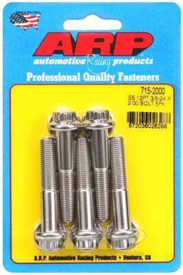 ARP 3/8-24 x 2.000 12pt 7/16 wrenching SS bolts - 715-2000