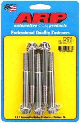 ARP 3/8-24 x 3.250 12pt 7/16 wrenching SS bolts - 715-3250