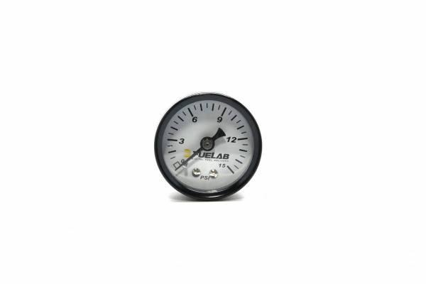Fuelab 1.5 Inch Fuel Pressure Gauge CARB Range 0-15psi - 71502