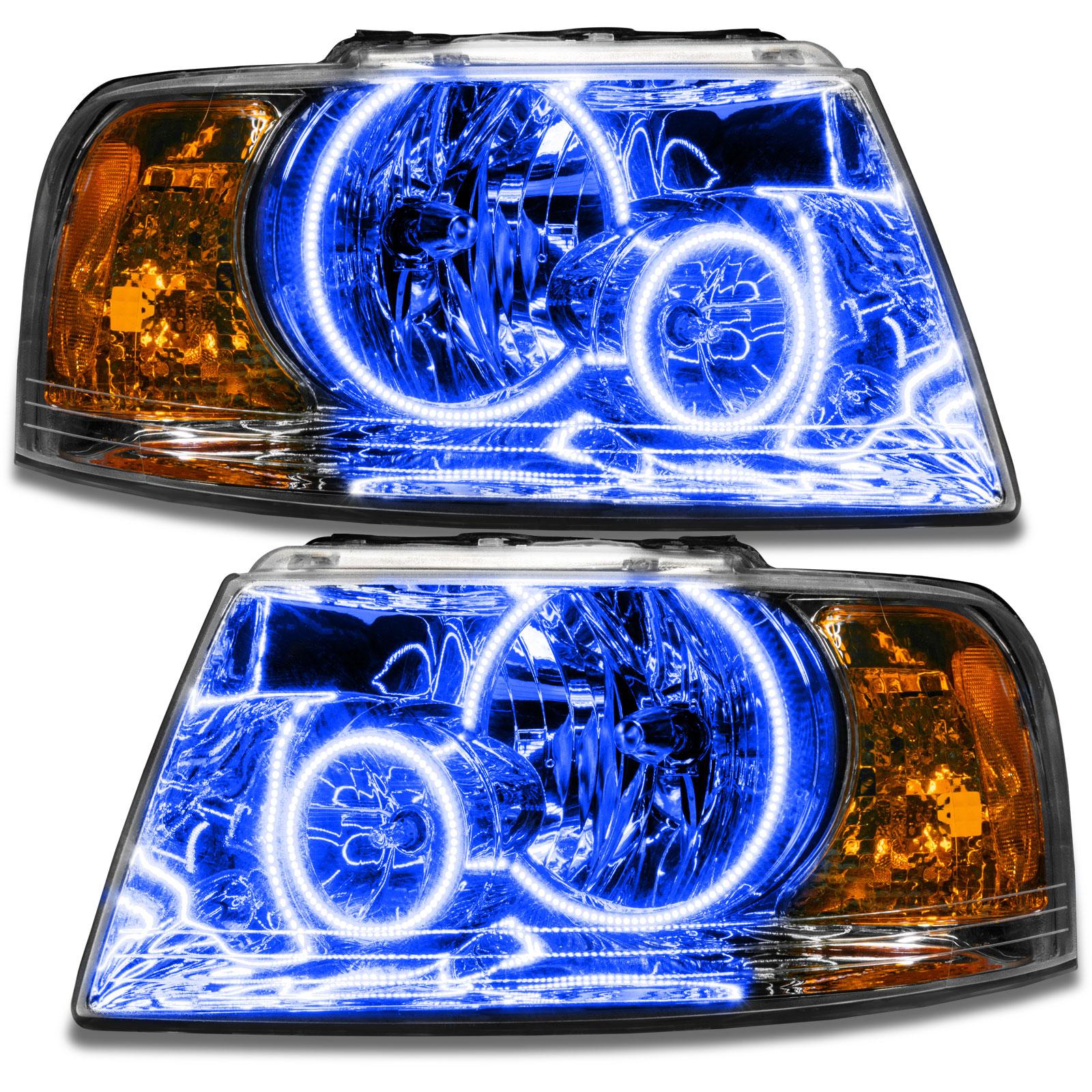 Oracle Lighting Smd Pre-Assembled Headlights, Chrome Bezel, Colorshift 2.0 (2003-2006 Expedition) - 7153-333