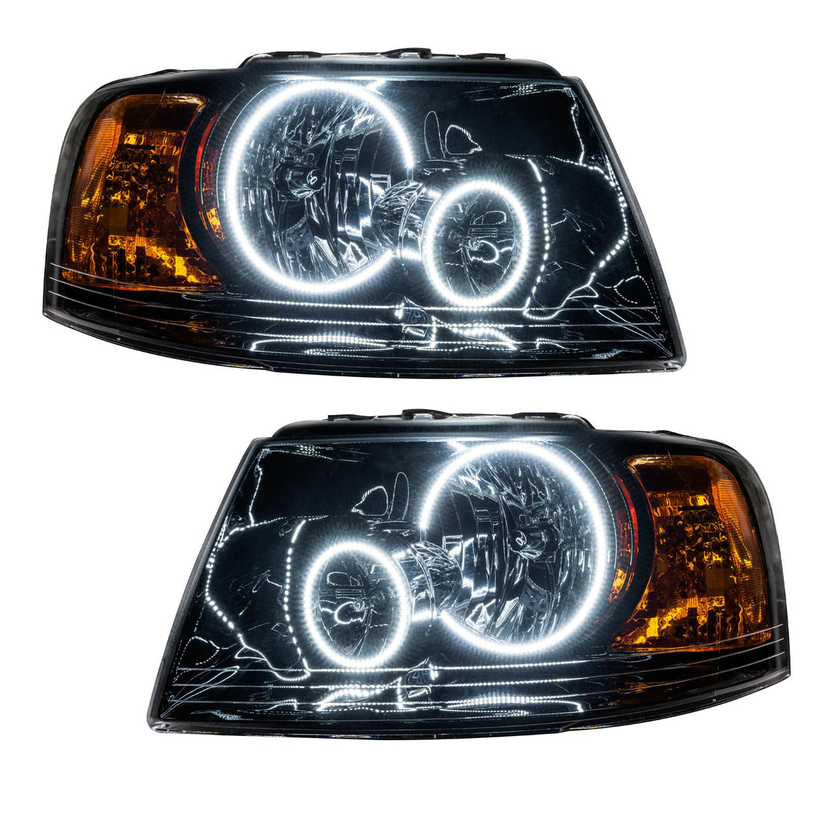 Oracle Lighting Smd Pre-Assembled Headlights, Black, White (2003-2006 Expedition) - 7154-001