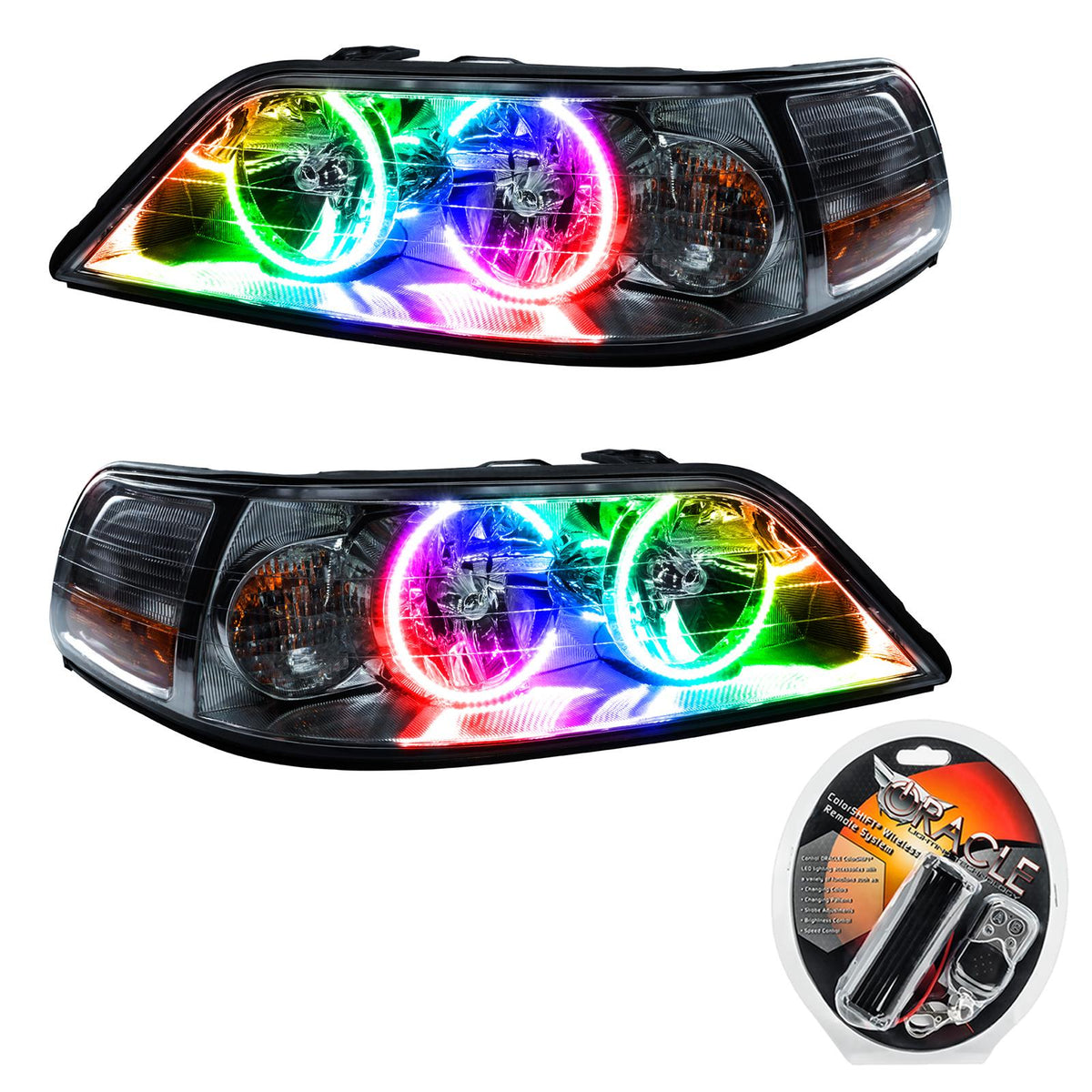 Oracle Lighting Smd Pre-Assembled Headlights, Non-Hid, Colorshift (2005-2011 Town Car) - 7155-330