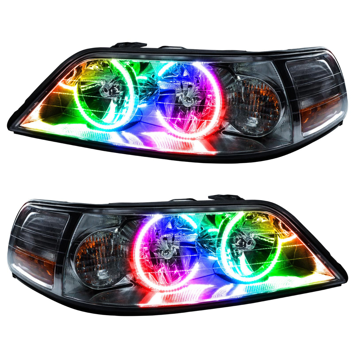 Oracle Lighting Smd Pre-Assembled Headlights, Non-Hid, Colorshift - Simple (2005-2011 Town Car) - 7155-504