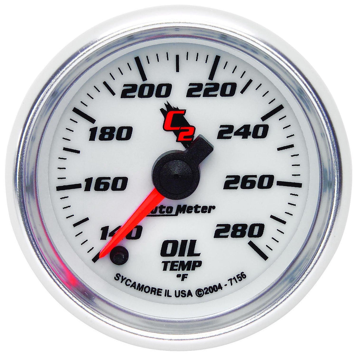 Autometer C2 Series 2 1/16" Electric Oil Temperature Gauge