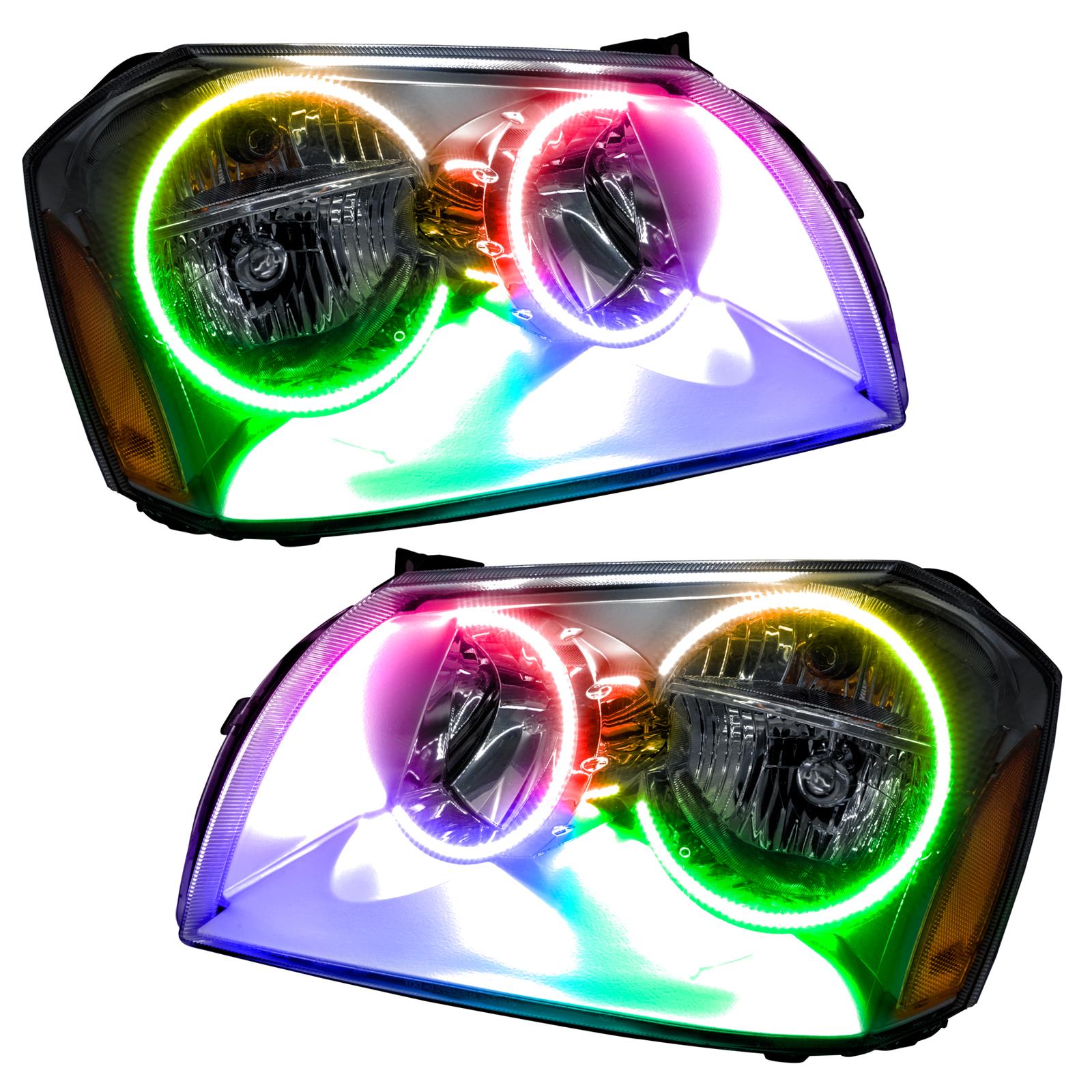 Oracle Lighting Smd Pre-Assembled Headlights, Chrome Bezel, Colorshift 2.0 (2005-2007 Magnum) - 7157-333