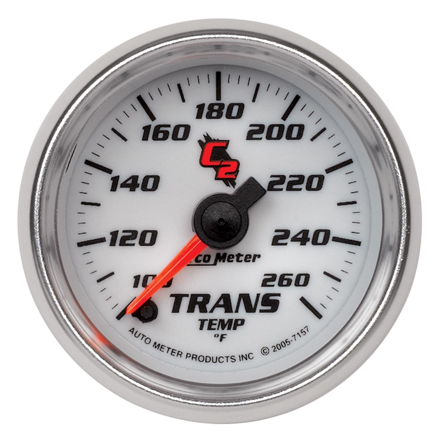 Autometer C2 Series 2 1/16" Electric Transmission Temp Gauge