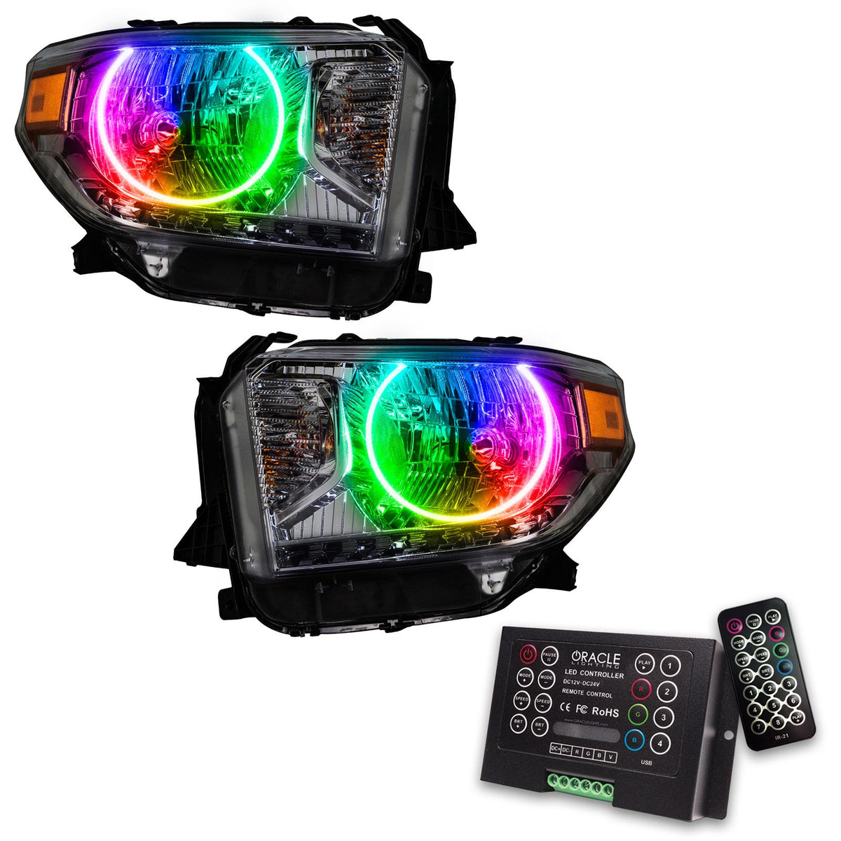 Oracle Lighting Smd Pre-Assembled Headlights, Colorshift 2.0 (2014-2017 Tundra) - 7158-333