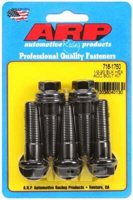 ARP 1/2-20 x 1.750 hex black oxide bolts - 716-1750
