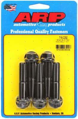 ARP 1/2-20 x 2.250 hex black oxide bolts - 716-2250