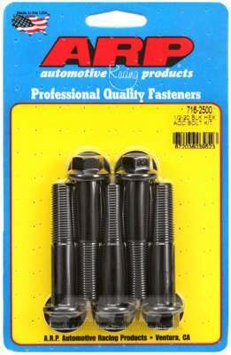 ARP 1/2-20 x 2.500 hex black oxide bolts - 716-2500