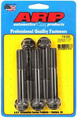 ARP 1/2-20 x 3.250 hex black oxide bolts - 716-3250