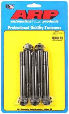 ARP 1/2-20 x 4.000 hex black oxide bolts - 716-4000