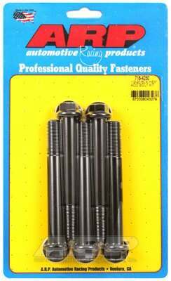 ARP 1/2-20 x 4.250 hex black oxide bolts - 716-4250