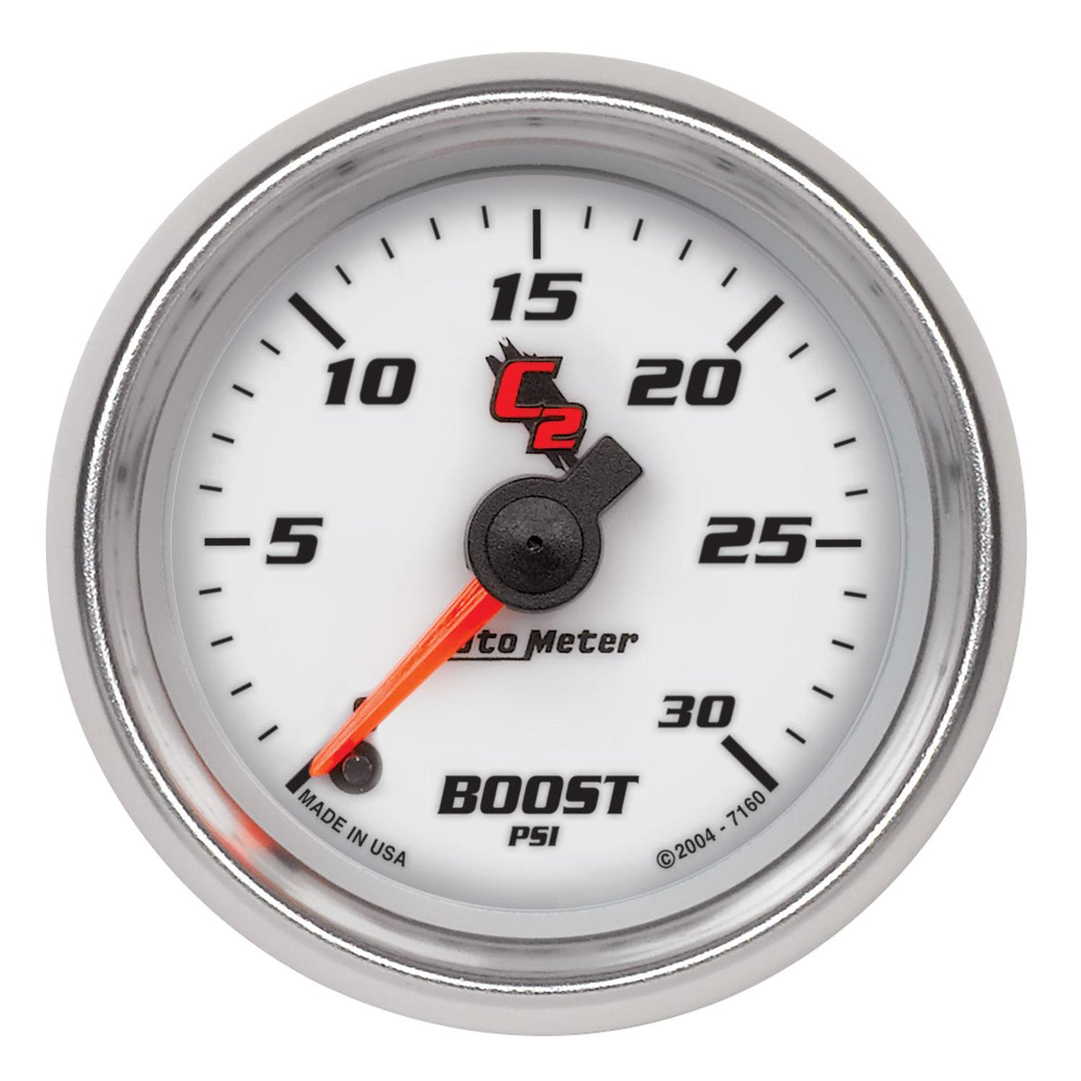 Autometer C2 Series 2 1/16" Electric 0-30 PSI Boost Gauge