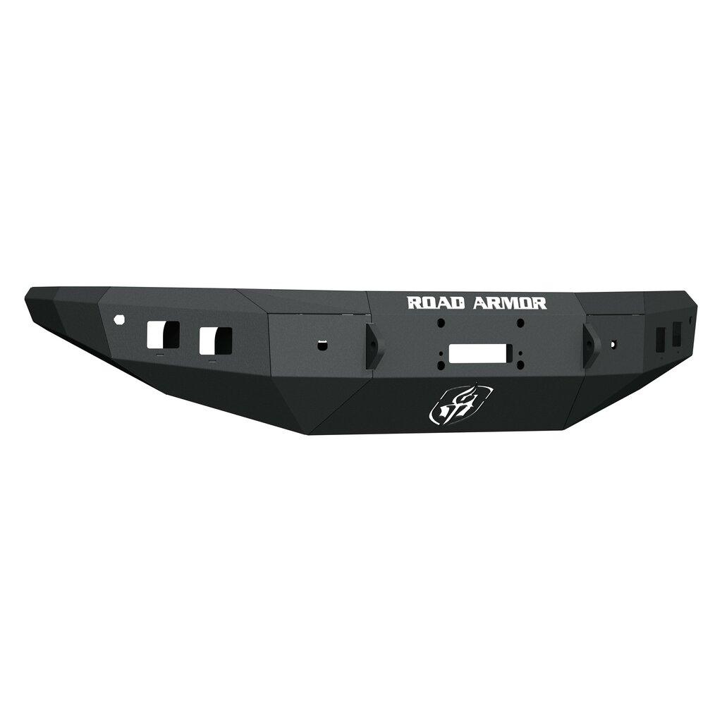 Road Armor Stealth Front Winch Bumper - Texture Black WARN ZEON 10S, Smittybilt XRC (2016-2019 TITAN) - 7161F0B
