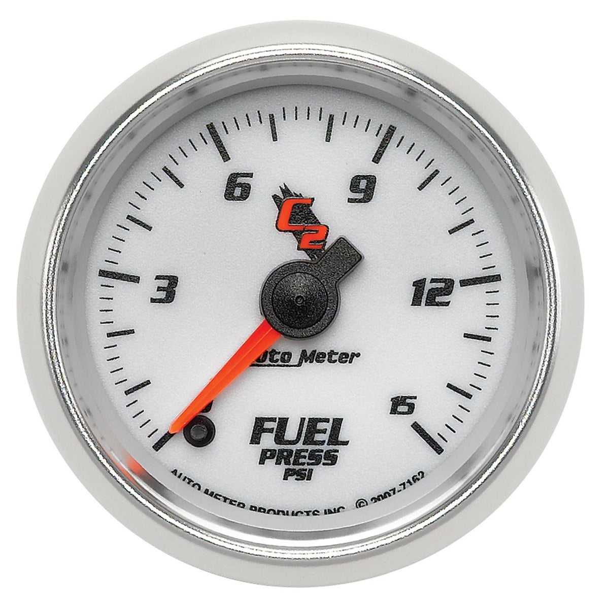 Auto Meter 2-1/16" FUEL PRESSURE, 0-15 PSI, C2 - 7162