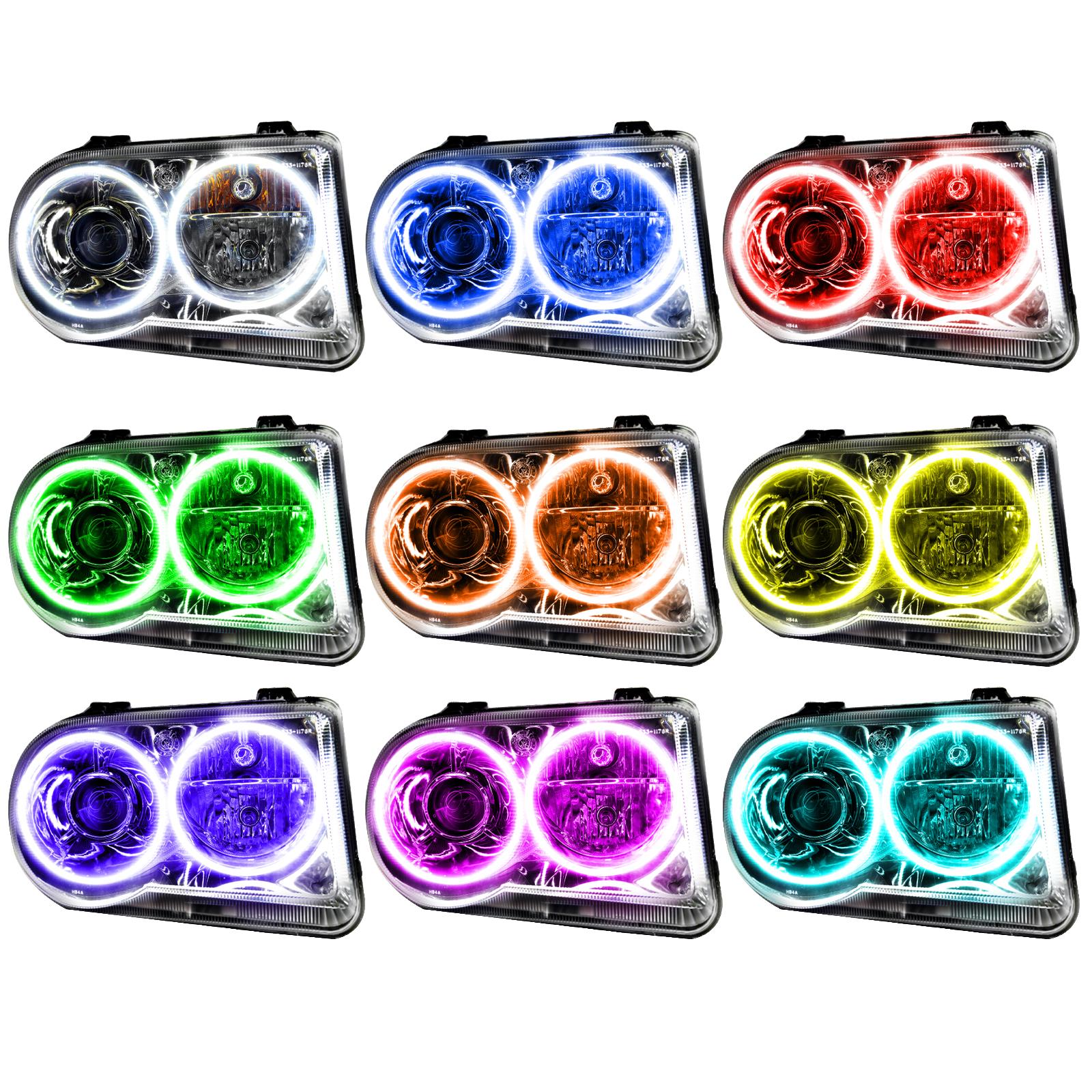 Oracle Lighting Smd Pre-Assembled Headlights, Non-Hid, Colorshift - Simple (2005-2019 300) - 7163-504