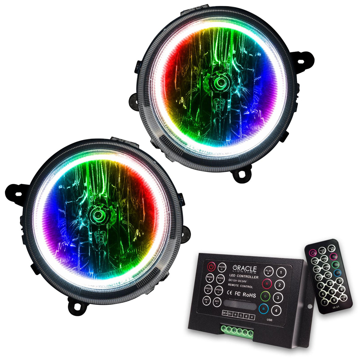 Oracle Lighting Smd Pre-Assembled Headlights, Colorshift 2.0 (2007-2016 Compass, Patriot) - 7168-333