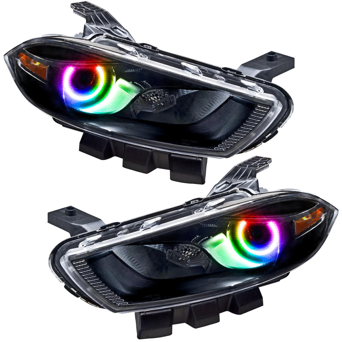 Oracle Lighting Smd Pre-Assembled Headlights, Halogen, Black Bezel, Colorshift (2013-2016 Dart) - 7169-330