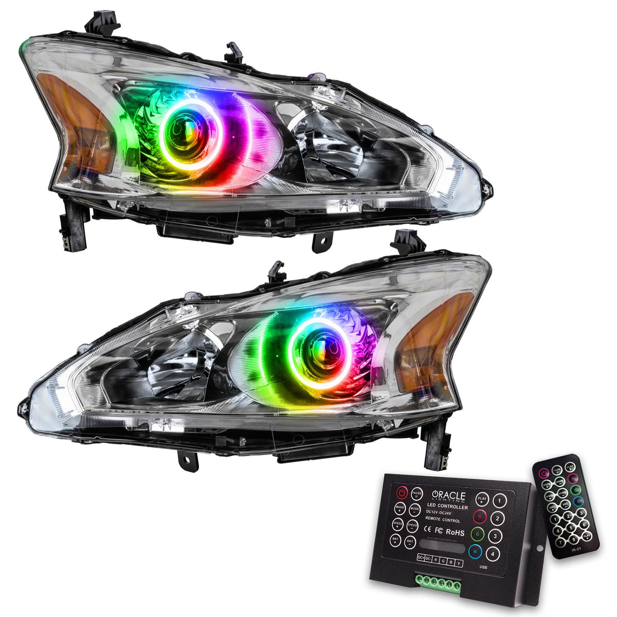 Oracle Lighting Smd Pre-Assembled Headlights, Colorshift 2.0 (2013-2015 Altima) - 7172-333