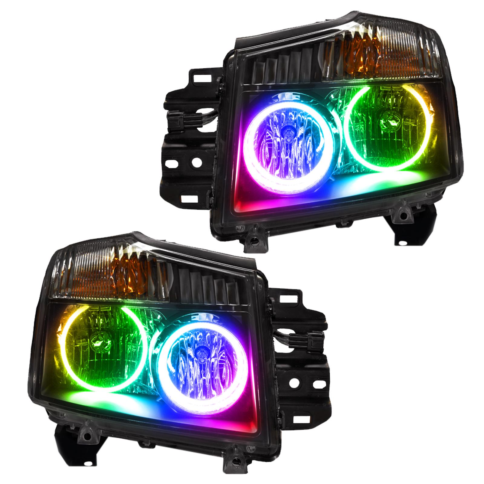 Oracle Lighting Smd Pre-Assembled Headlights, Colorshift - Simple (2008-2015 Titan) - 7173-504