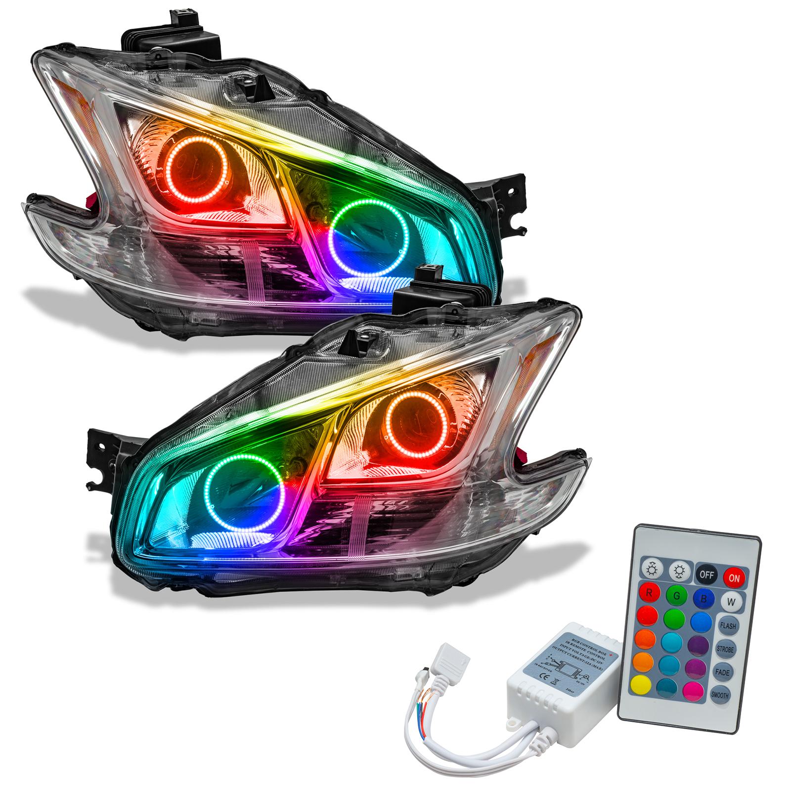 Oracle Lighting Smd Pre-Assembled Headlights, Non-Hid, Colorshift - Simple (2009-2013 Maxima) - 7177-504