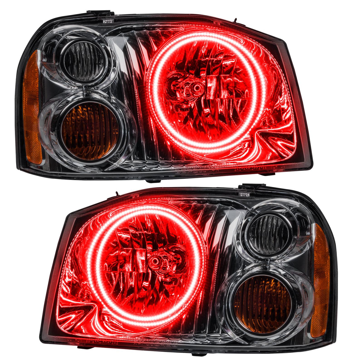 Oracle Lighting Smd Pre-Assembled Headlights, Dual Halo, Red (2001-2004 Frontier) - 7178-003