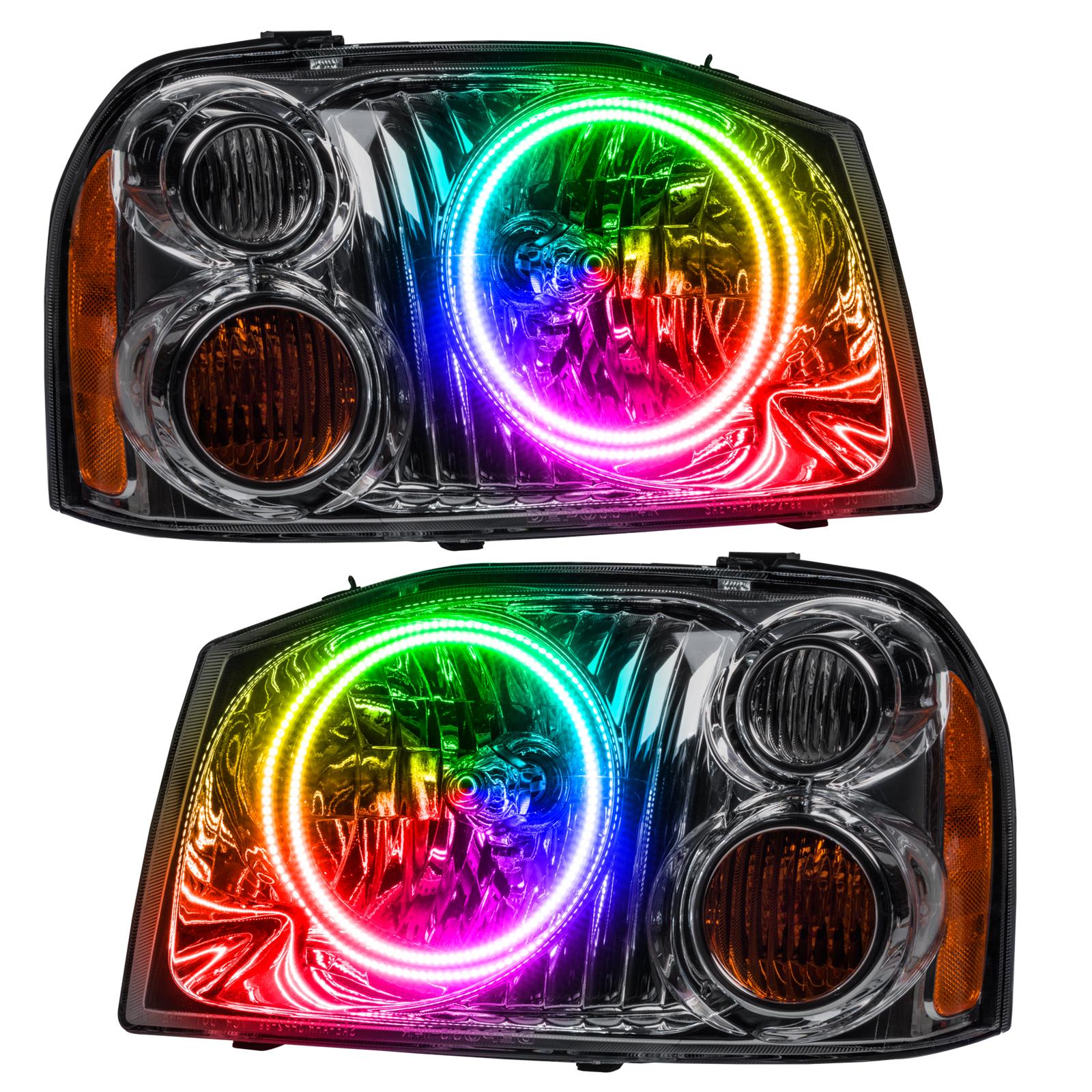 Oracle Lighting Smd Pre-Assembled Headlights, Dual Halo, Colorshift - No Controller (2001-2004 Frontier) - 7178-334