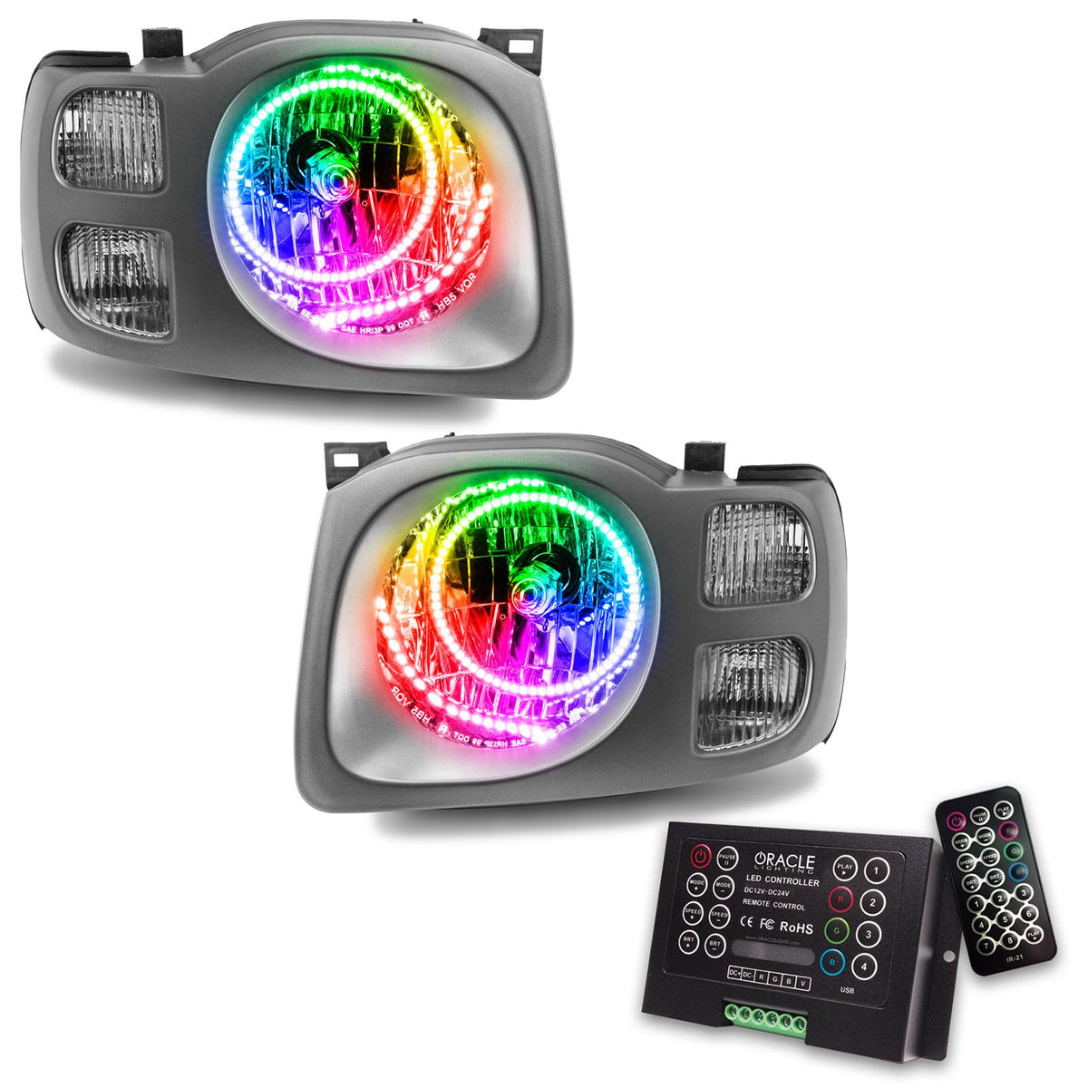 Oracle Lighting Smd Pre-Assembled Headlights, Colorshift 2.0 (2002-2004 Xterra) - 7179-333