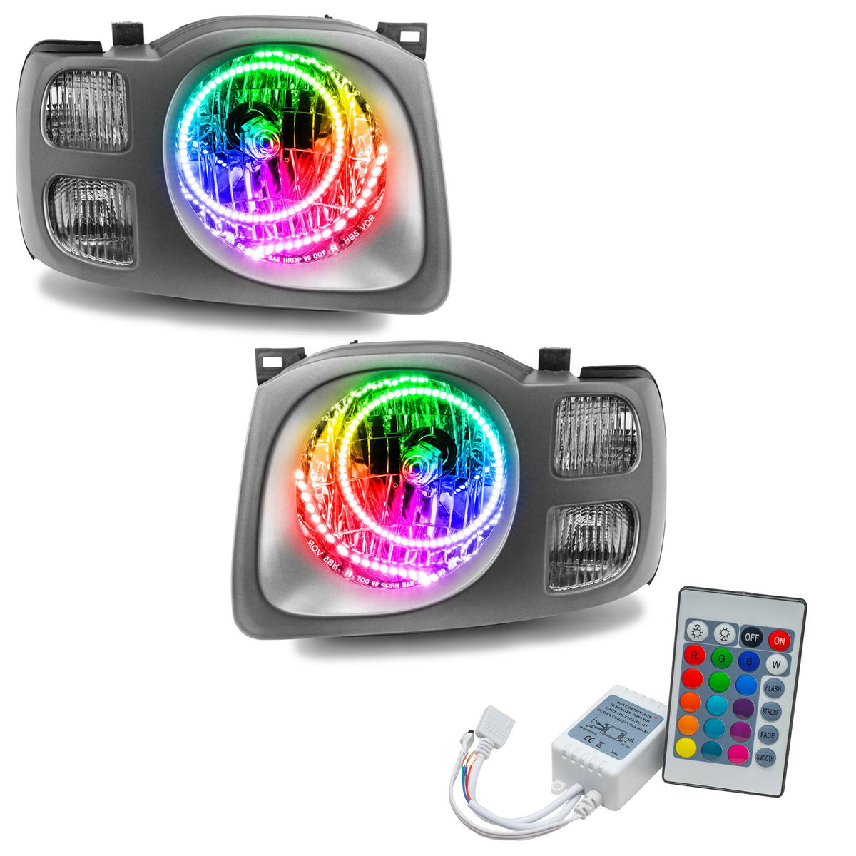 Oracle Lighting Smd Pre-Assembled Headlights, Colorshift - Simple (2002-2004 Xterra) - 7179-504