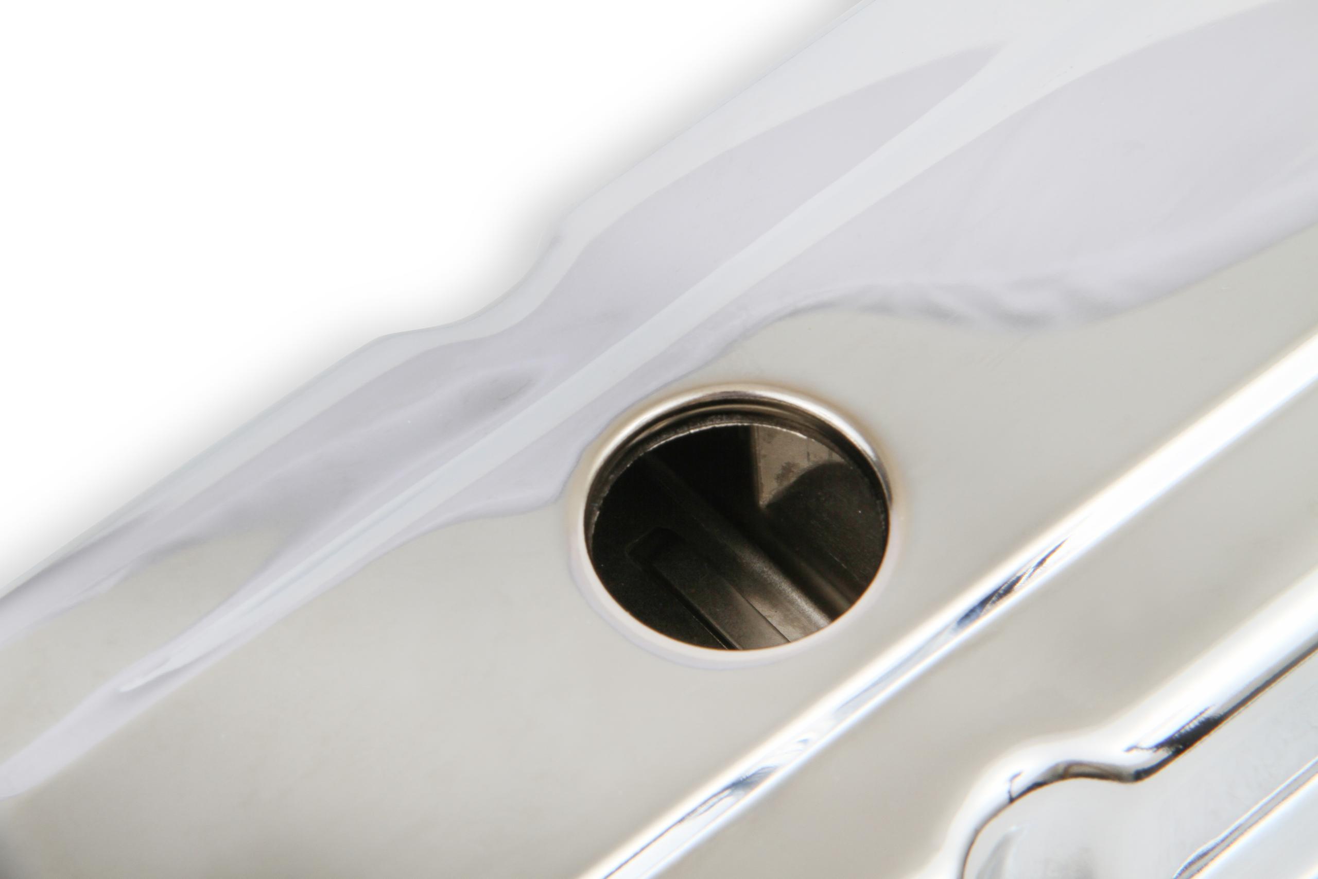 Mr. Gasket Chrome Valve Covers - Dual Cap Holes.  - 9800