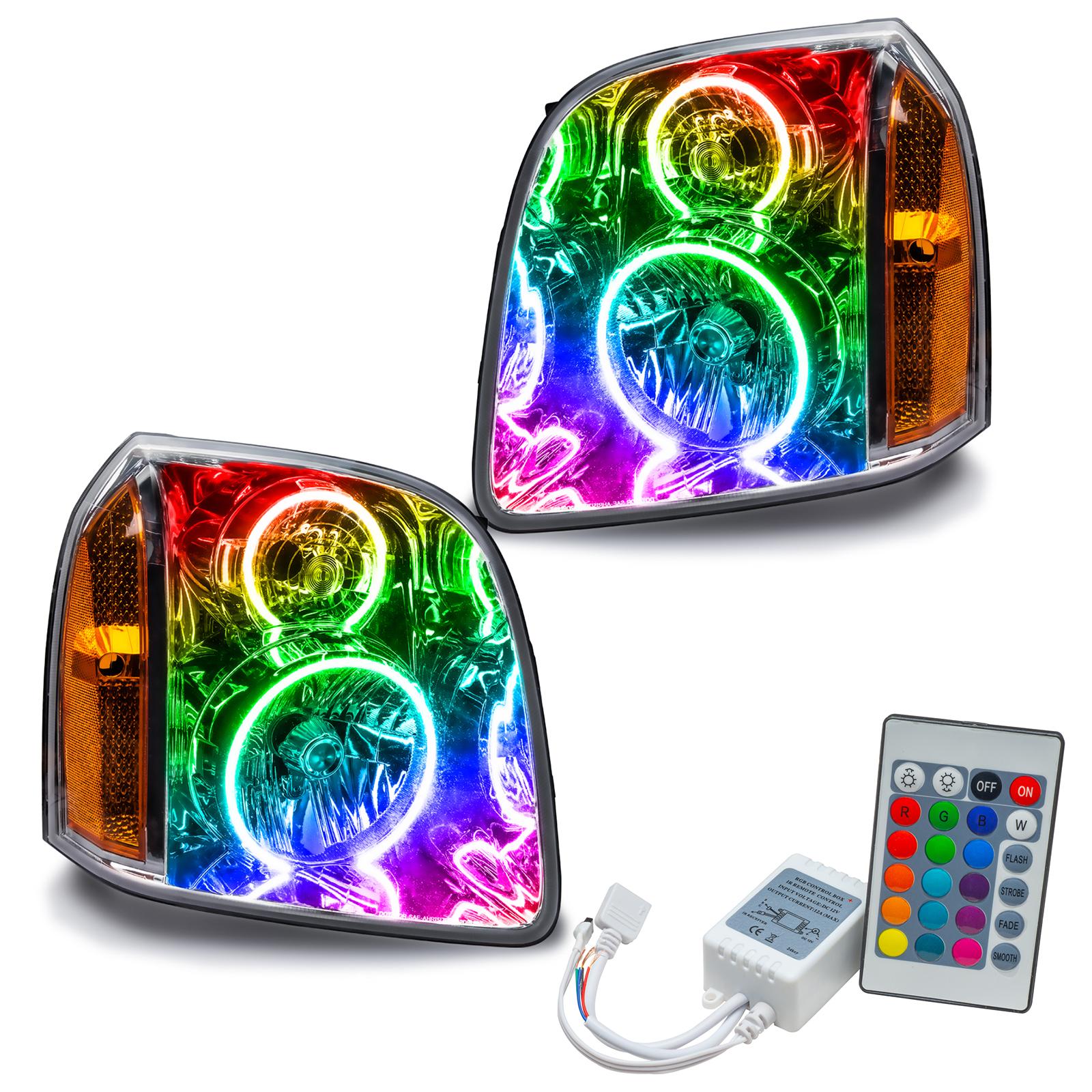 Oracle Lighting Smd Pre-Assembled Headlights, Colorshift - Simple (2007-2013 Yukon) - 7182-504