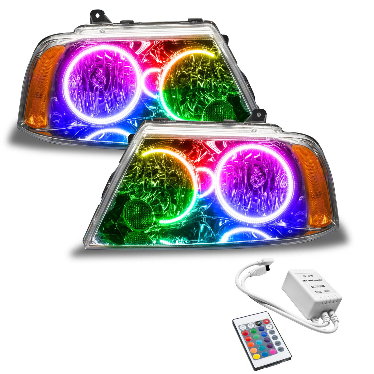 Oracle Lighting Smd Pre-Assembled Headlights, Colorshift - Simple (2003-2006 Navigator) - 7185-504