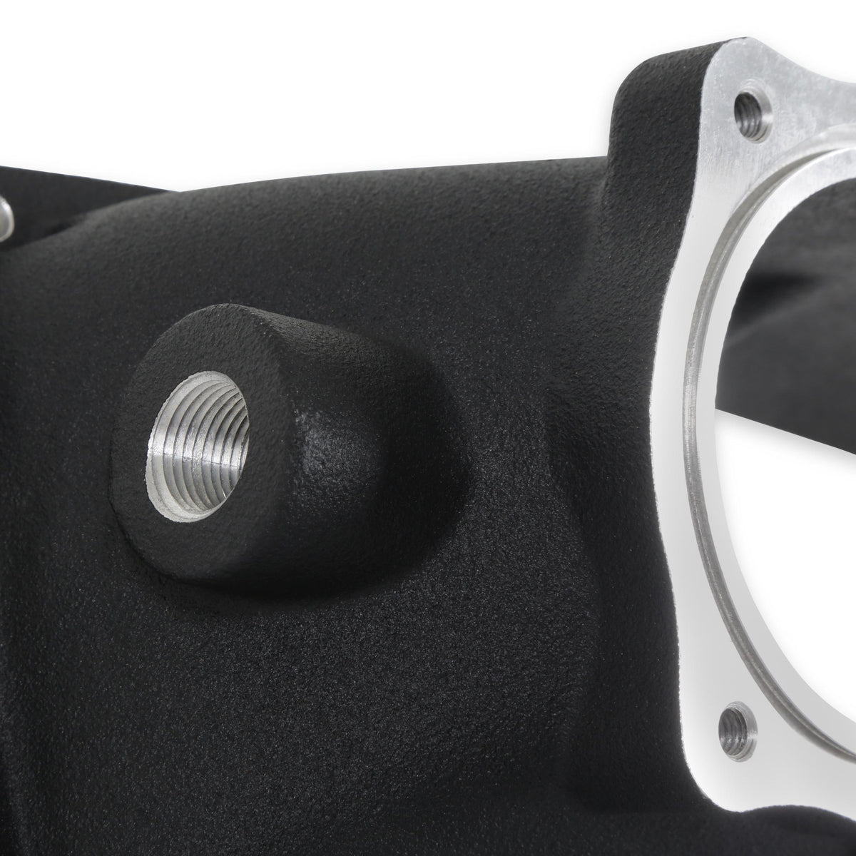Holley THROTTLE ADAPTER, FORD COYOTE Ultra Lo-Ram Black - 300-924BK