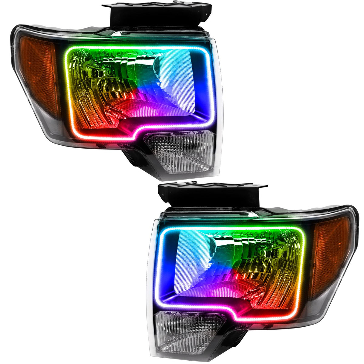 Oracle Lighting Led Pre-Assembled Headlights, Colorshift - Simple (2009-2014 F-150) - 7187-504