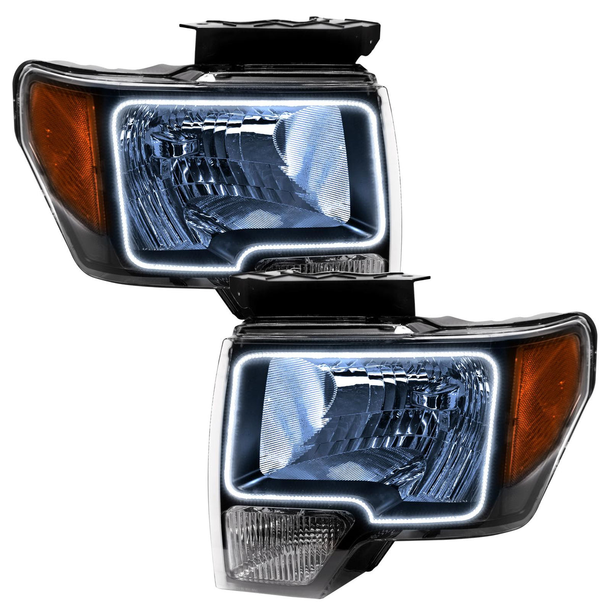 Oracle Lighting Led Pre-Assembled Headlights, Black, White (2009-2014 F-150) - 7188-001