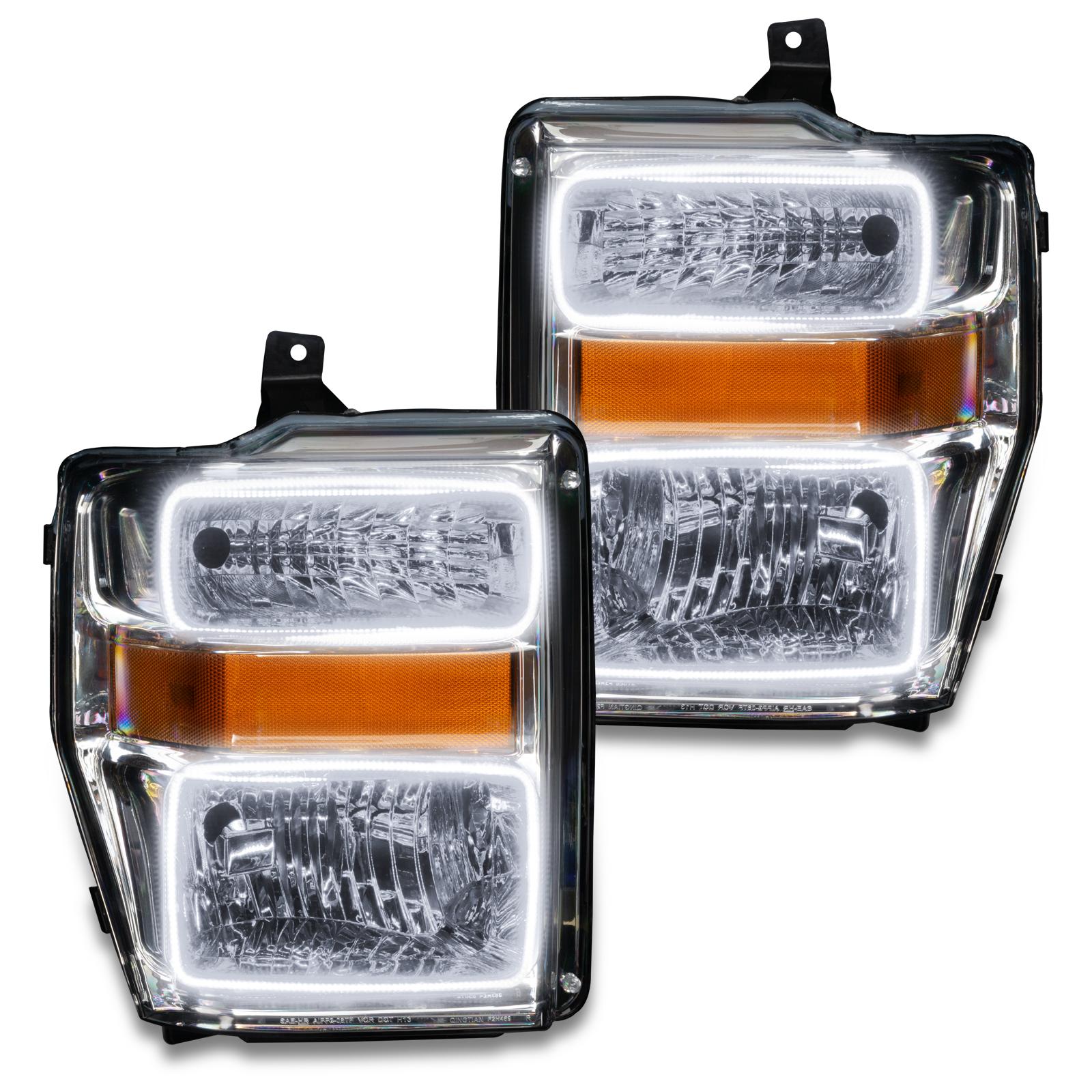 Oracle Lighting Smd Pre-Assembled Headlights, Chrome Bezel, White (2008-2010 F-250, F-250 Super Duty, F-350, F-350 Super Duty) - 7189-001