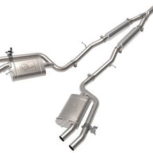 AFE Gemini XV 3 IN to 2-1/2 304 Stainless Steel Cat-Back Exhaust System w/ Cut-Out - 49-37034