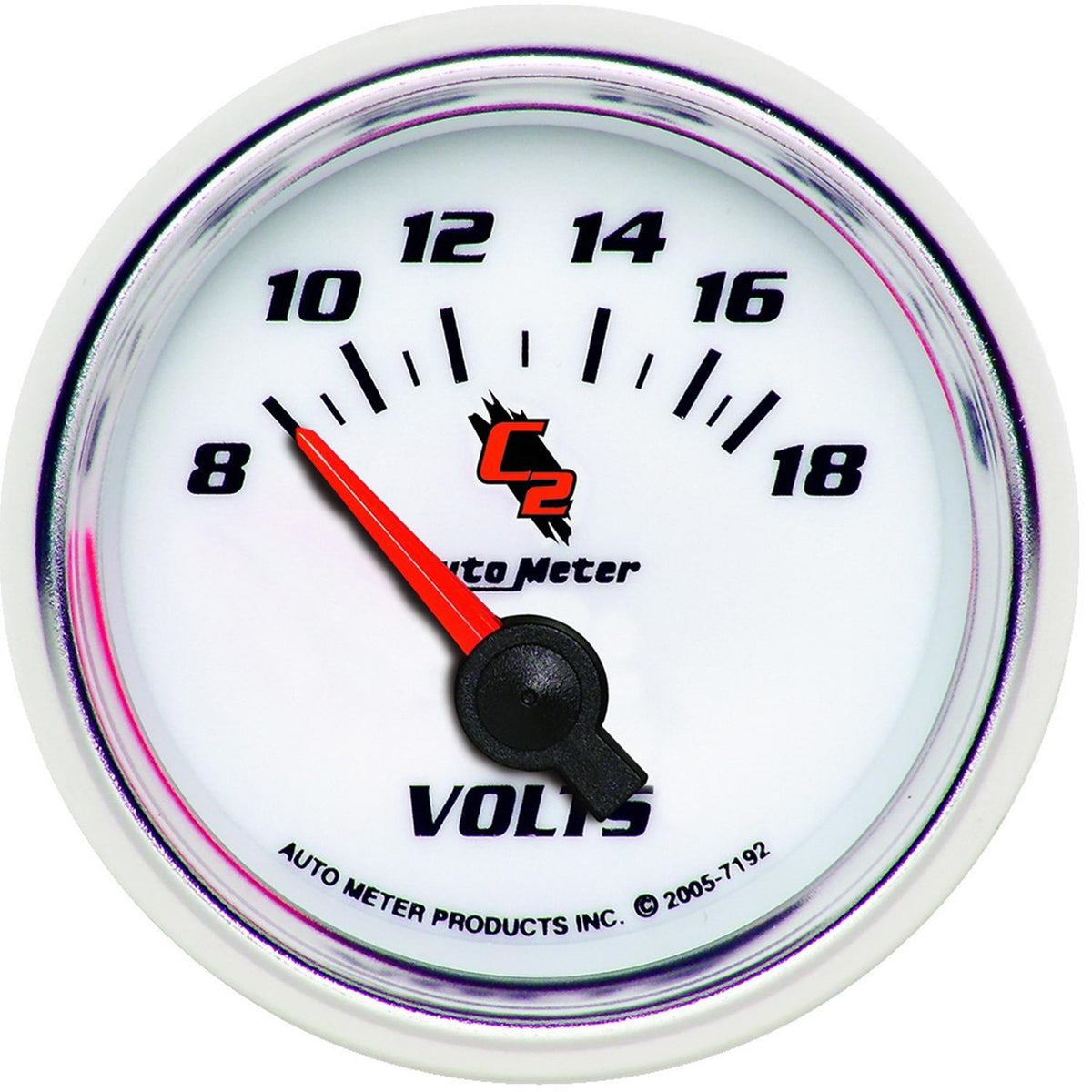 Auto Meter 2-1/16" VOLTMETER, 8-18V, C2 - 7192