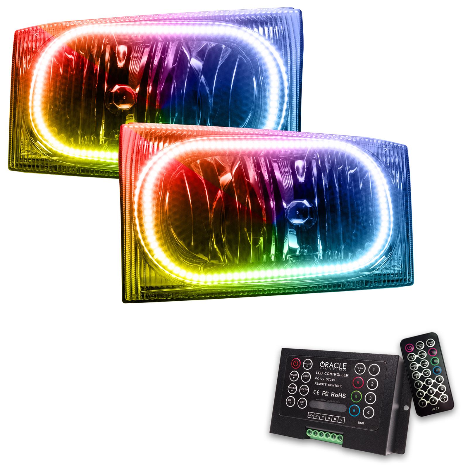 Oracle Lighting Led Pre-Assembled Headlights, Colorshift 2.0 (1999-2004 F-250, F-250 Super Duty) - 7199-333
